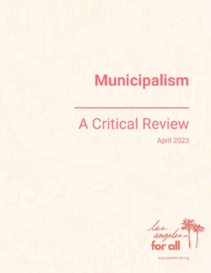 Cover page of Municipalism: A Critical Review