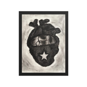 Zapatista Heart, framed