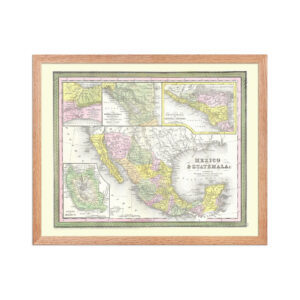 (1850) Mexico & Guatemala, in a frame