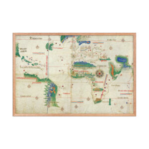 Cantino Planisphere (1502), framed